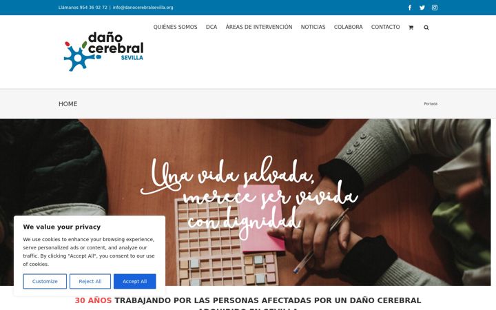Screenshot of danocerebralsevilla.org