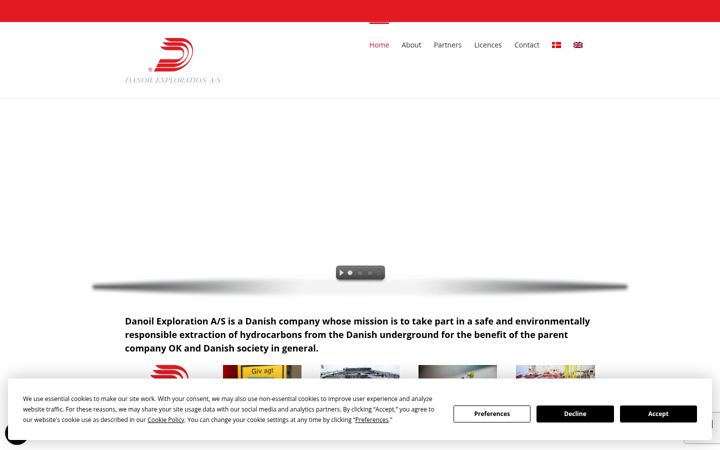 Screenshot of danoil.dk