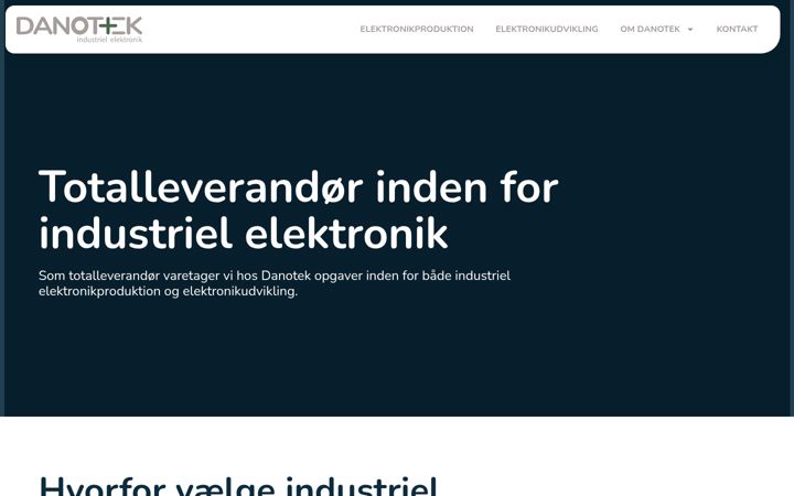 Screenshot di danotek.dk