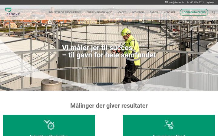 Screenshot di danova.dk