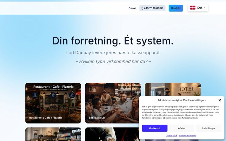Screenshot di danpay.dk
