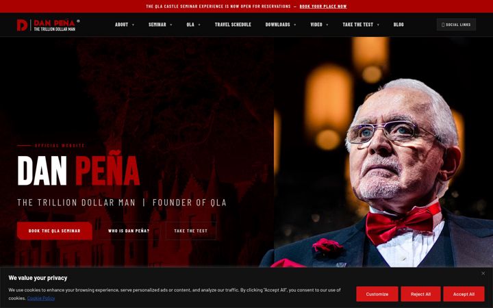 Screenshot von danpena.co.uk