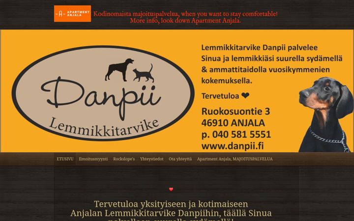 Screenshot di danpii.fi