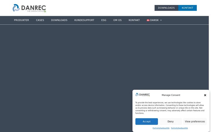 Screenshot di danrec.dk