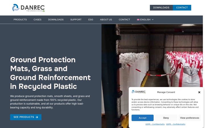 Screenshot of danrec.eu