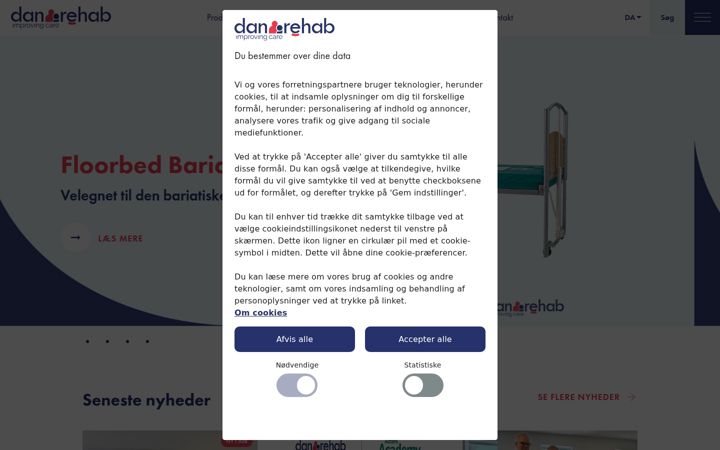 Screenshot of danrehab.dk