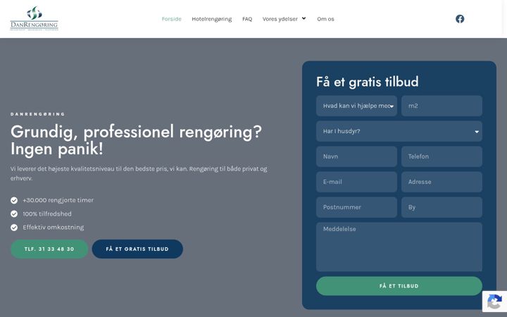 Screenshot di danrengoring.dk