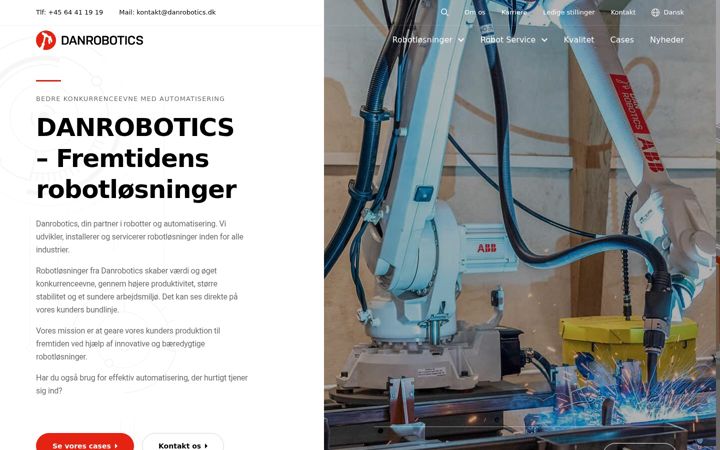 Screenshot di danrobotics.dk