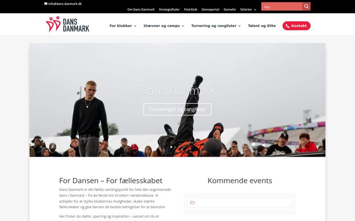 Screenshot of dans-danmark.dk