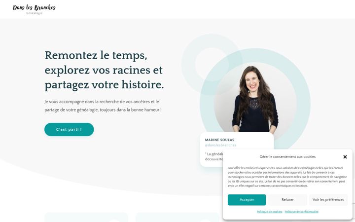 Zrzut ekranu dans-les-branches.fr