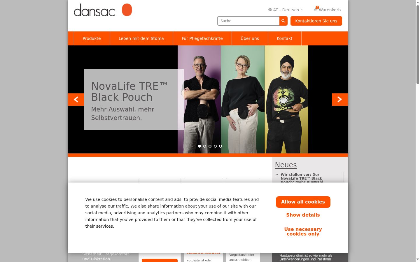 Screenshot tal-banner tal-kunsens muri qabel kwalunkwe interazzjoni