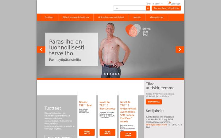Screenshot di dansac.fi