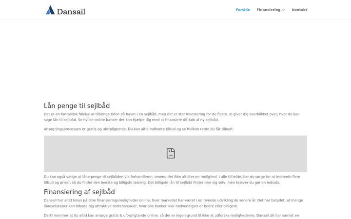 Screenshot of dansail.dk