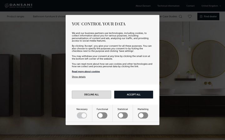 Screenshot von dansani.co.uk