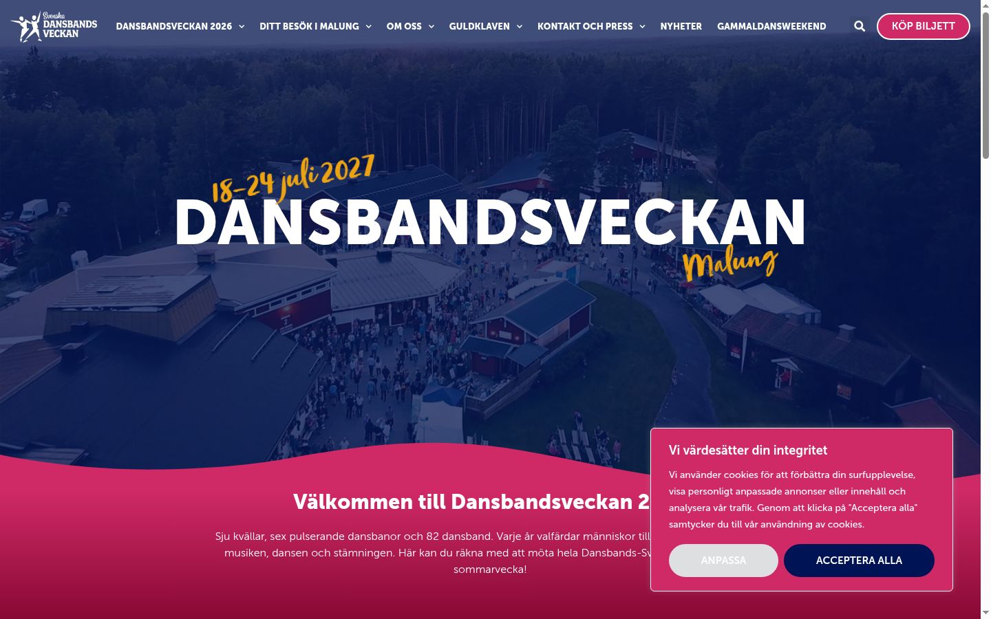 Ekrānuzņēmums ar piekrišanas baneri, kas tika rādīts pirms jebkādas mijiedarbības