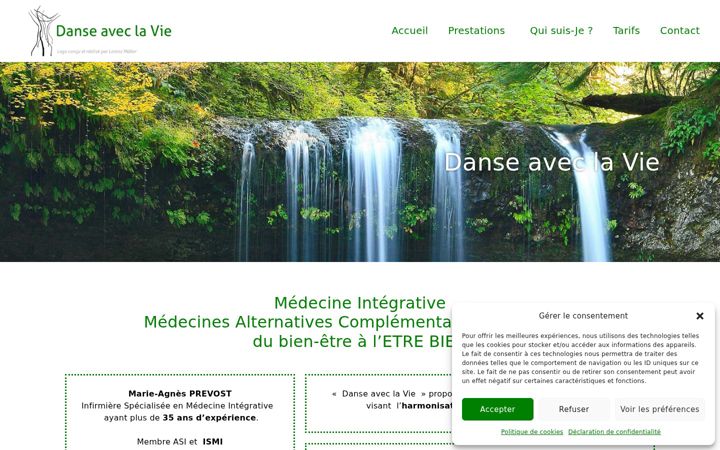 Screenshot of danse-avec-la-vie.ch