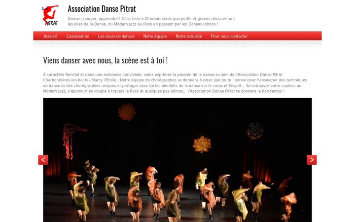 Zrzut ekranu danse-charbonnieres.fr
