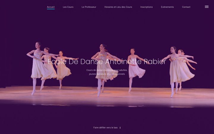 Screenshot of danse-classique-paris-gien.com