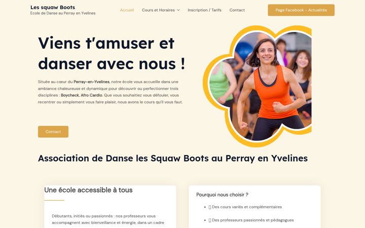 Zrzut ekranu danse-perray.fr