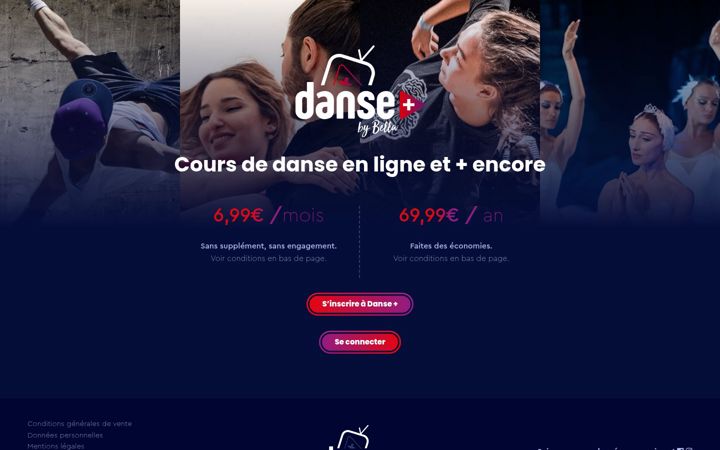 Screenshot of danse-plus.com