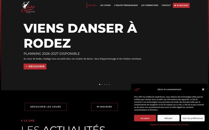 Zrzut ekranu danse-rodez.fr