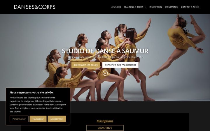 Zrzut ekranu danse-studiofontaine.fr