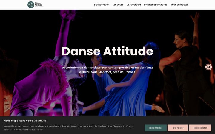 Zrzut ekranu danseattitudebreal.fr