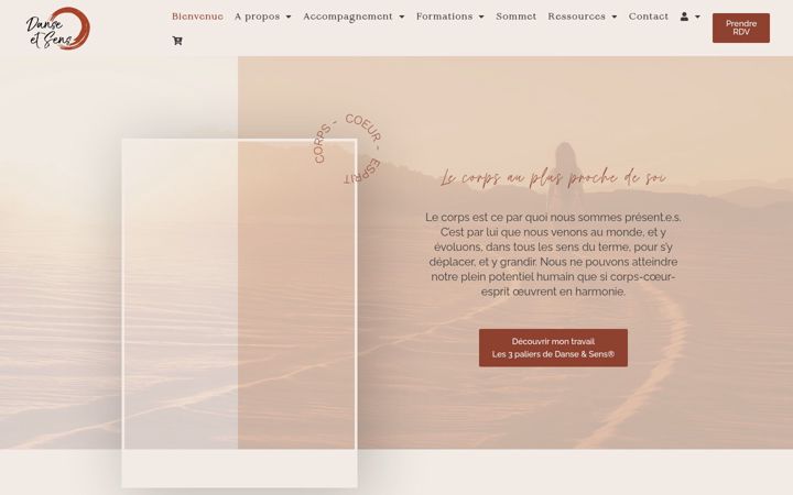 Screenshot of danseetsens.com