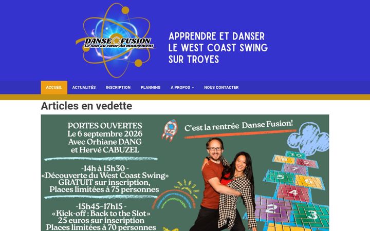 Screenshot of dansefusion.com