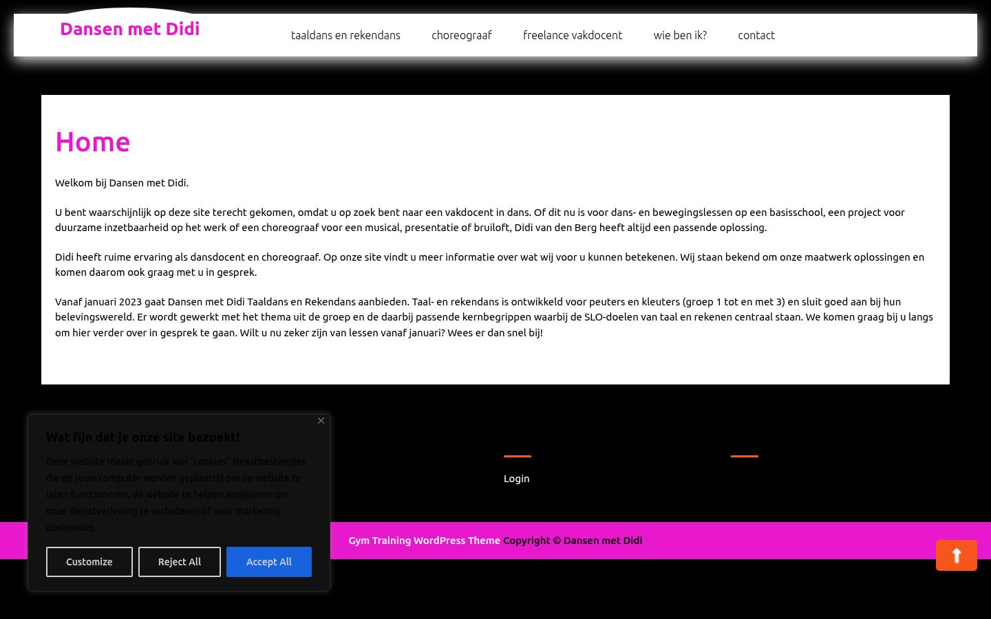 Screenshot des Einwilligungsbanners vor jeglicher Interaktion