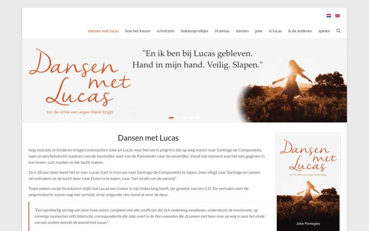 Ekrano kopija dansenmetlucas.nl