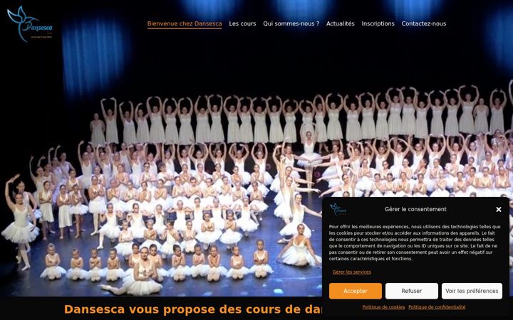 Zrzut ekranu dansesca.fr