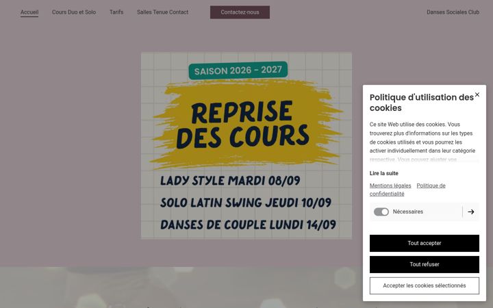 Zrzut ekranu dansessocialesclub.fr