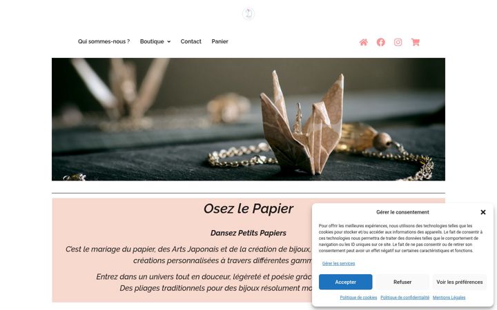 Zrzut ekranu dansezpetitspapiers.fr
