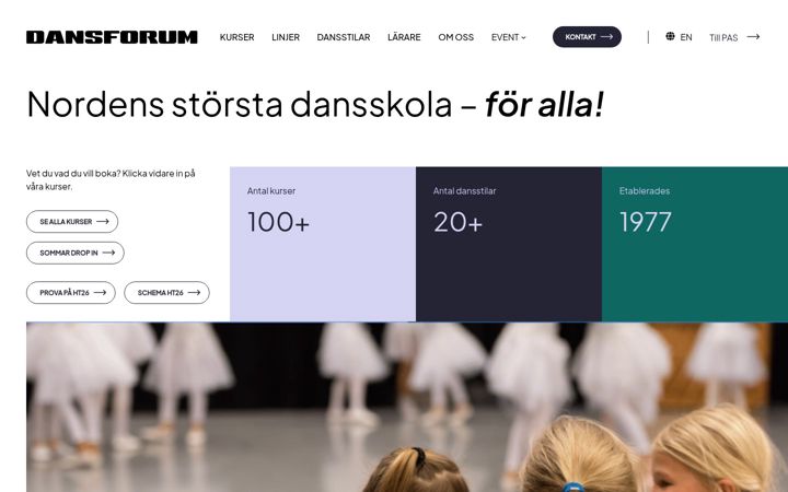 Screenshot of dansforum.se