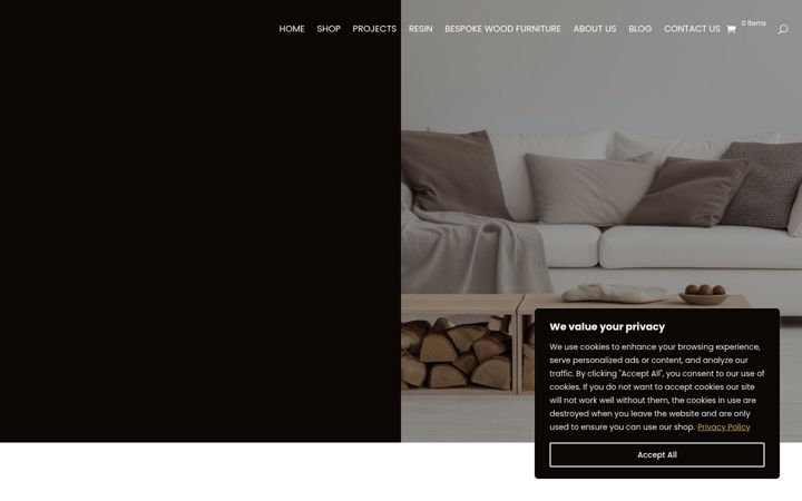 Screenshot of dansgoodwoodshop.co.uk