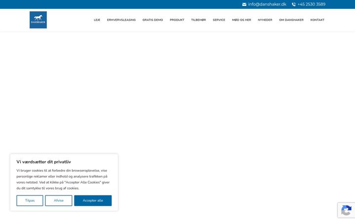 Screenshot of danshaker.dk