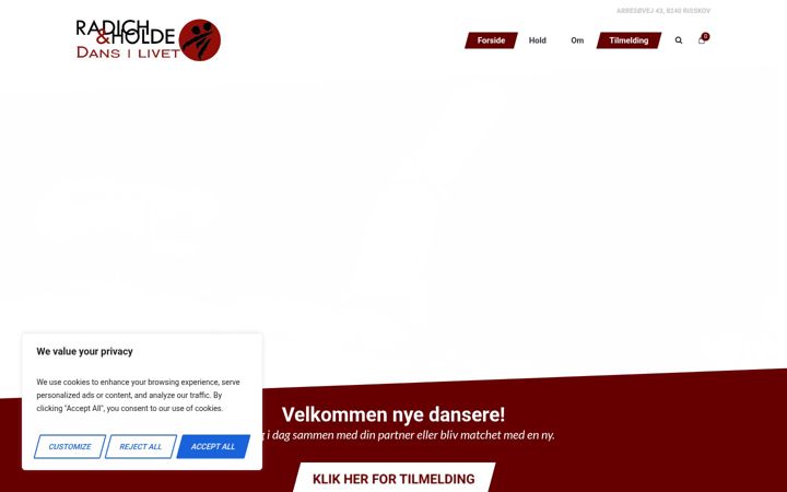 Skærmbillede af dansilivet.dk