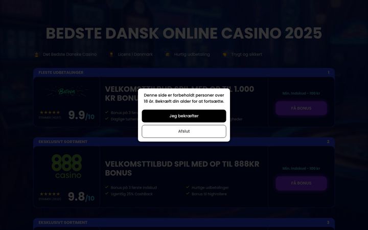 Screenshot of dansk-high-rtp-casinos.com