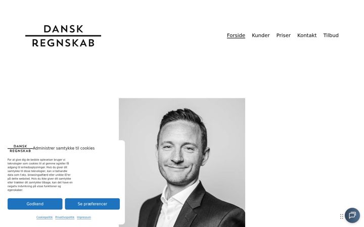 Skærmbillede af dansk-regnskab.dk