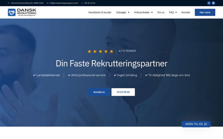 Skærmbillede af dansk-rekruttering.dk