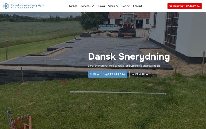 Skærmbillede af dansk-snerydning.dk