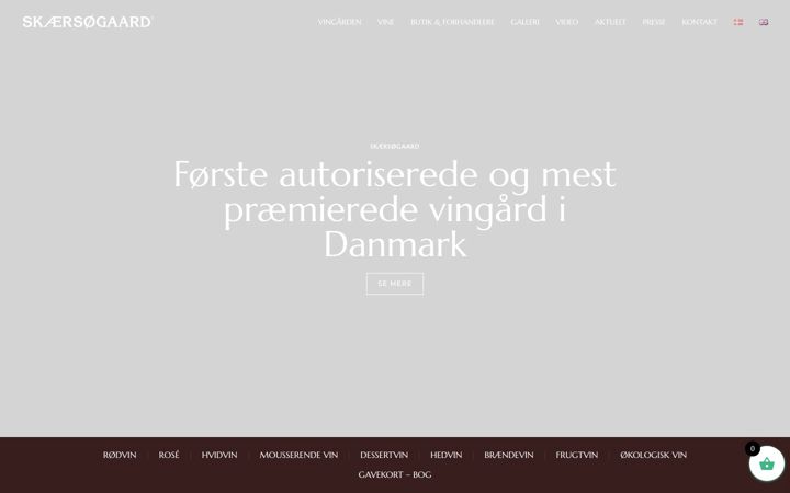 Kuvakaappaus sivustosta dansk-vin.dk