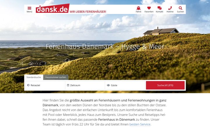 Screenshot of dansk.de