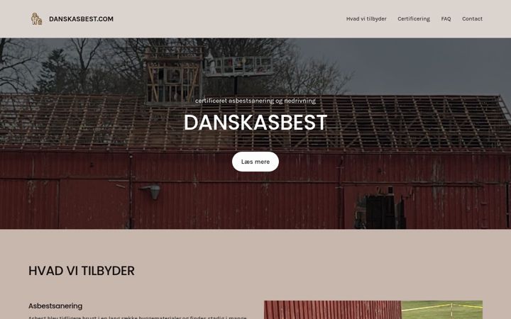 Screenshot of danskasbest.com