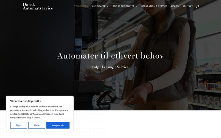 Snímek obrazovky danskautomatservice.dk