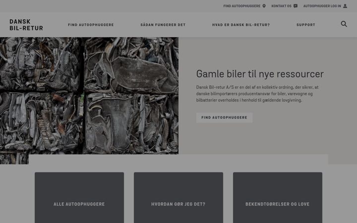Snímek obrazovky danskbilretur.dk
