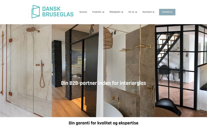 Snímek obrazovky danskbruseglas.dk