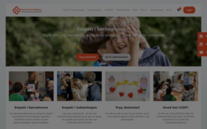 Snímek obrazovky danskcenterfor-relationer.dk