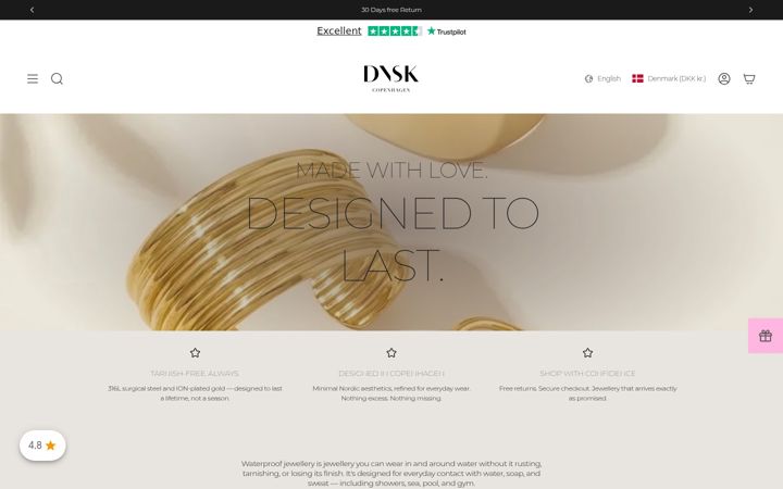 Screenshot of danskcopenhagen.com